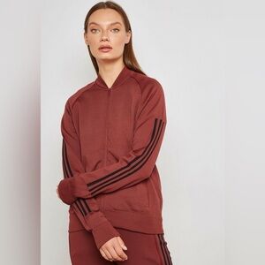 Adidas ID Bomber Knit Track Jacket Noble Maroon S
